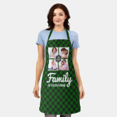 Tablier Collage photo de la sériole de bison vert (Porté)