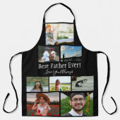 Tablier Collage photo du meilleur père Ever 8 (Recto)