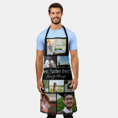 Tablier Collage photo du meilleur père Ever 8 (Porté)