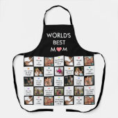 Tablier Collage Photo Fête Des Mères Avec Citations De Mei (Recto)