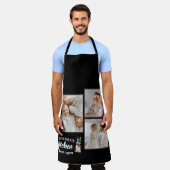 Tablier Collage Photo & Grand-Mère Cuisine Toujours Ouvert (Porté)