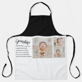 Tablier Collage Photo & Meilleure grand-mère Jamais Meille (Recto)