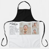 Tablier Collage Photo & Meilleure Mère Citation Beau Cadea (Recto)