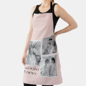 Tablier Collage Photo Pastel Pink Meilleur grand-mère Pois (Insitu)