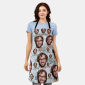 Tablier Collage photo personnage amusant Une photo (Porté)