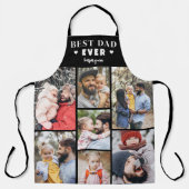 Tablier Collage photo personnalisé Best Papa (Recto)