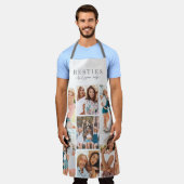 Tablier Collage photo personnalisé du meilleur ami BFF (Porté)