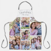 Tablier Collage photo personnalisé grand-mère (Recto)