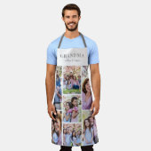 Tablier Collage photo personnalisé grand-mère (Porté)