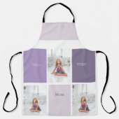 Tablier Collage Photo Purple Best Mom Ever Cadeau (Recto)