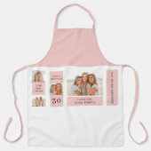 Tablier Collage photos amies | Joyeux cadeau d'anniversair (Recto)