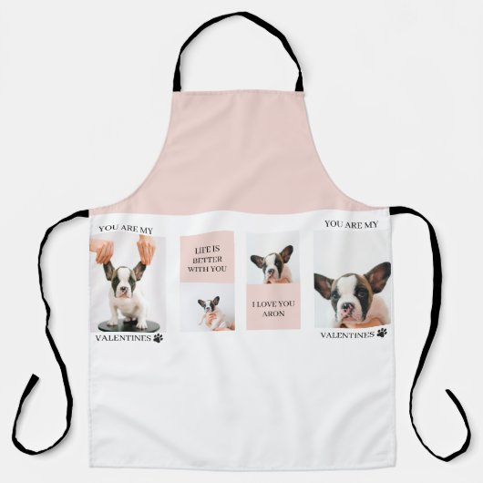 Tablier Collage photos de chiens | Le chien est mes valent (Recto)