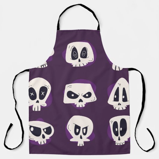 Tablier Collecte de crânes à plat à main dia de muertos s (Recto)
