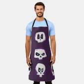 Tablier Collecte de crânes à plat à main dia de muertos s (Porté)