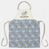 Tablier Collection Cozy Paws Argent Bleu (Recto)