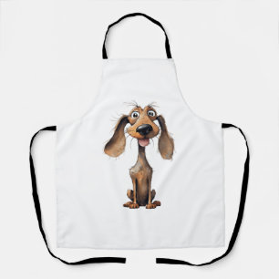 Tablier Collection d'art de race de chien de dessin animé 