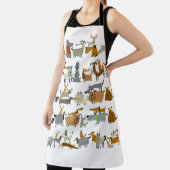 Tablier Collection de chiens mignons, croquis illustration (Insitu)