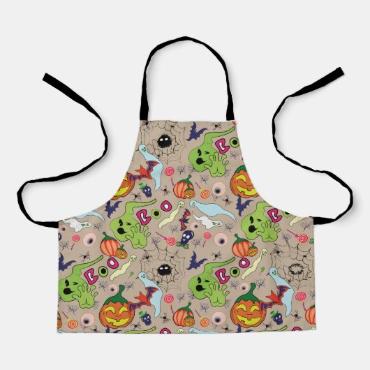 Tablier Collection de conception graphique Halloween (Recto)