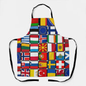 Tablier collection de drapeaux internationaux, drapeaux du (Recto)