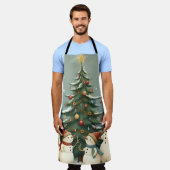 Tablier Collection de Noël de famille Festive Snowman (Porté)