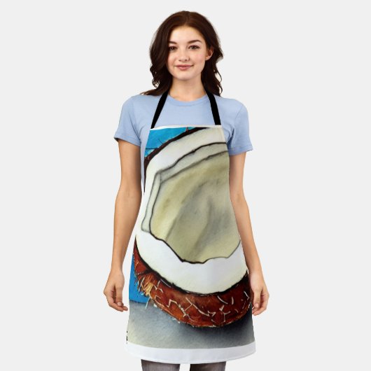 Tablier Collection de noix de coco Abstraite (Porté)