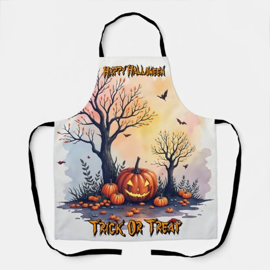 Tablier Collection Tendance Halloween Mignonne Épouvantabl (Recto)