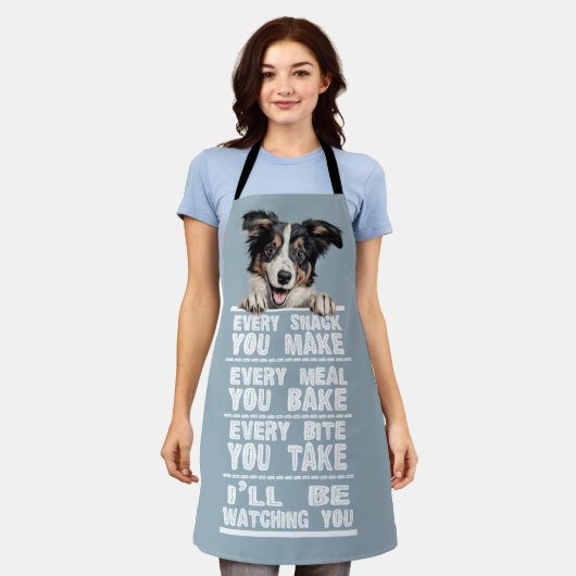 Tablier Collie Chien Chaque Snack Que Vous Faites (Porté)