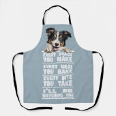 Tablier Collie Chien Chaque Snack Que Vous Faites (Recto)
