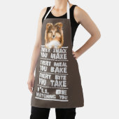 Tablier Collie Rough Sheltie Dog Chaque Snack Que Vous Fai (Insitu)