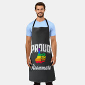 Tablier Colocataire Gay Pride (Porté)