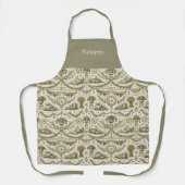 Tablier Colonial Sage Green Gold Harvest Personalized (Recto)