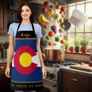 Tablier Colorado Chefs Apron, USA, drapeau du Colorado