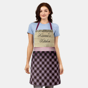 Tablier Colorblock En vichy chic