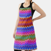 Tablier coloré avec un motif zigzag vibrant  (Insitu)