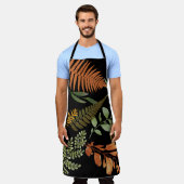 Tablier Coloré Foliage Botanique Fosse Fluale Imprimer (Porté)