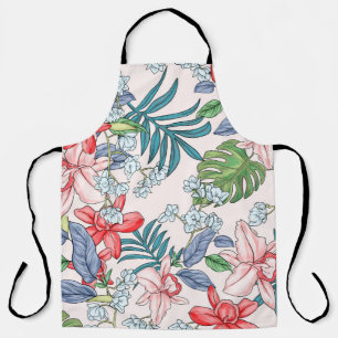 Tablier Coloré Tropical Jungle sans fil Imprimer