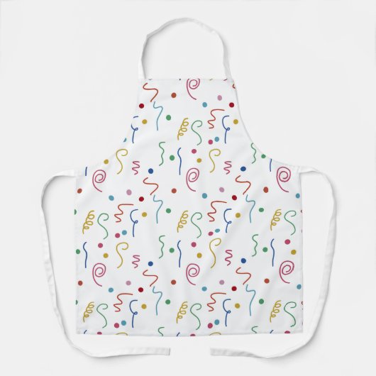 Tablier Colored Party Confetti Pattern (Recto)