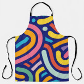 Tablier Colorful Abstract Lines (Recto)