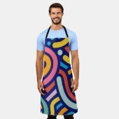 Tablier Colorful Abstract Lines (Porté)