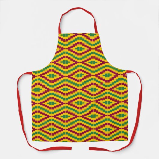 Tablier Colorful African Kente Pattern (Recto)