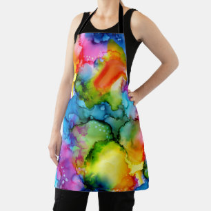 Tablier Colorful Arc-en-ciel teint Abstrait