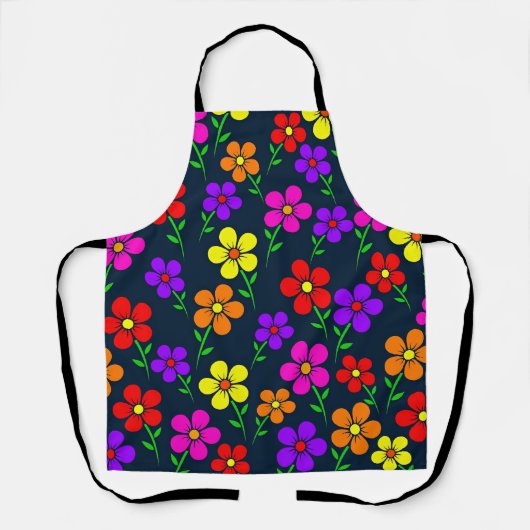Tablier Colorful Floral Pattern (Recto)