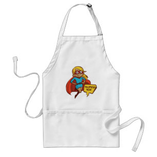 Tablier Colorful Flying Super Mom