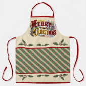 Tablier Colorful "Merry Christmas" Apron (Recto)