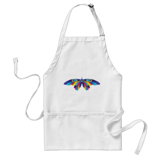 Tablier Colorful Modern Butterfly Vibrant Wings (Devant)
