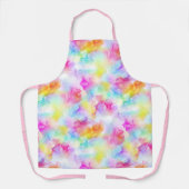 Tablier Colorful Rainbow Tie Dye Watercolor (Recto)