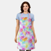 Tablier Colorful Rainbow Tie Dye Watercolor (Porté)