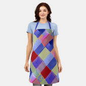 Tablier  colorful  squres -  modern abstract   (Porté)