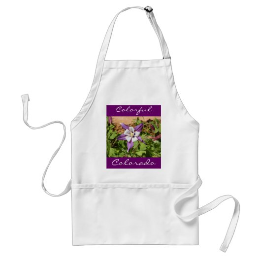 Tablier Columbine pourpre (Devant)