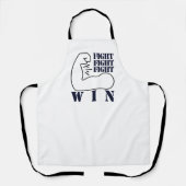 Tablier Combattre, combattre, combattre, gagner (Recto)